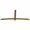 Ekena Millwork Bellingham Timber Gable Bracket, Western Red Cedar, 108"W x 49"H x 1 1/2"D x 5 1/2"F, 11/12 Pitch GBW108X49X0206BEL00SWR - alternate 2